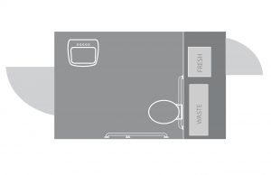Single Station ADA Restroom Trailer Floor Plan