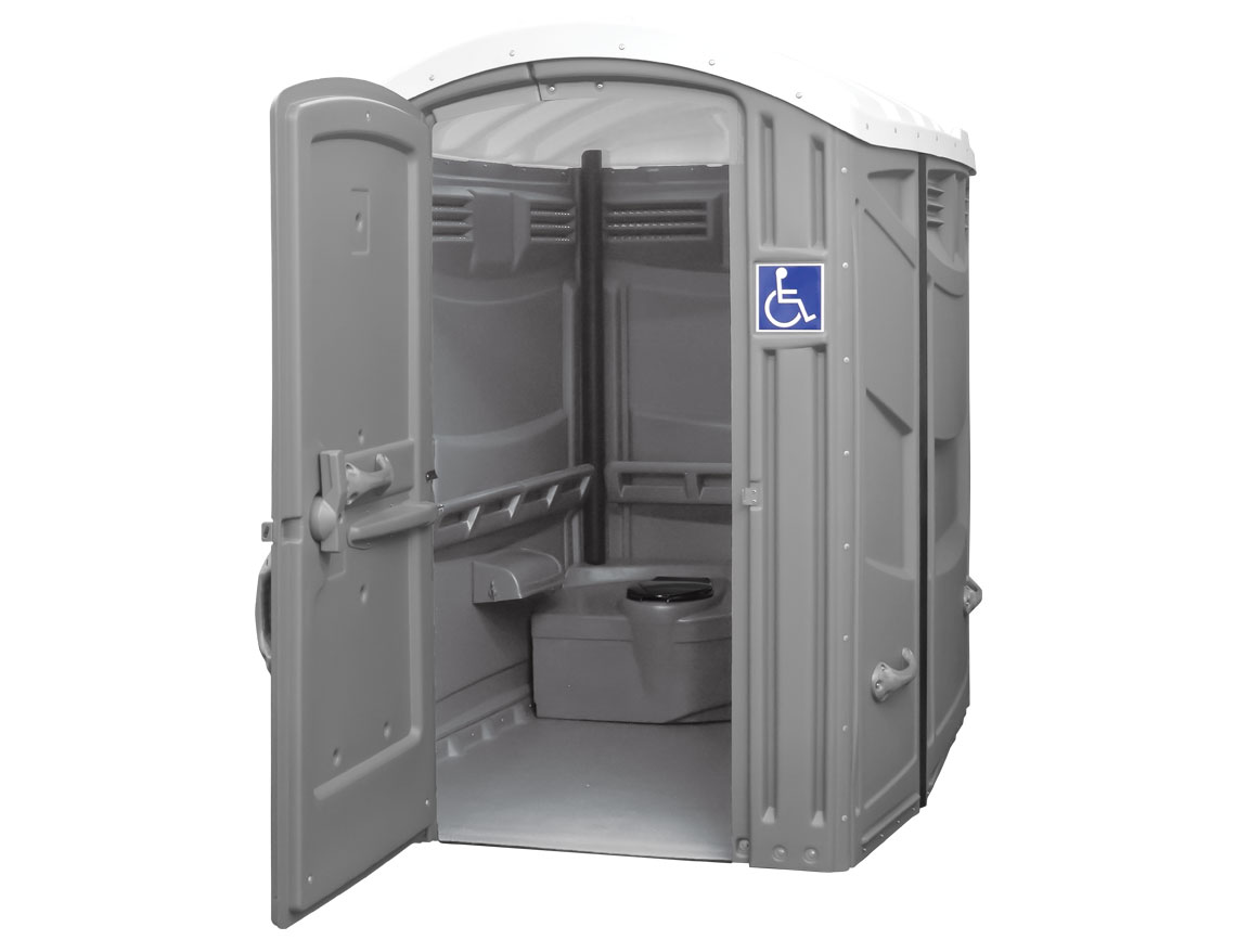 Standard ADA Porta Potty - Open